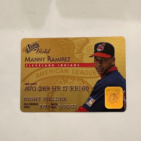 Studio Gold Baseball Card - Manny Ramirez mint condition - Picture 1 of 3